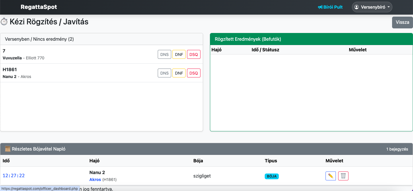 Kézi Eredmény Javítás