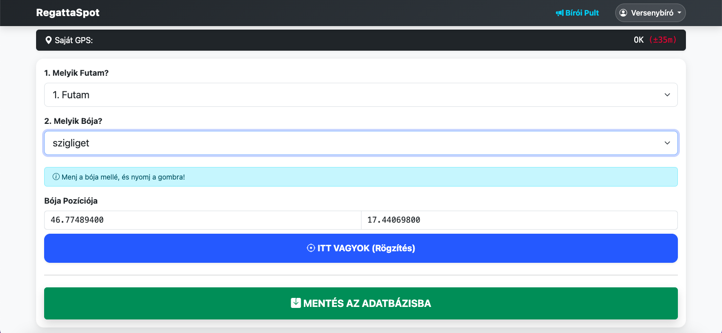 Virtuális Bójatelepítés